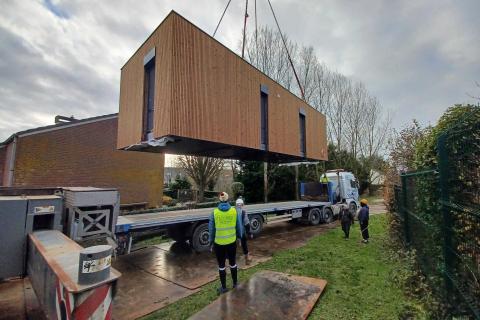 Ernesto mobiele zorgwoning in de tuin - Plaatsen zorgwoning- 50m² Leefdaal