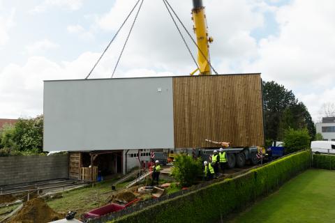 Ernesto zorgwoning in de tuin - Plaatsing Wommersom - Zorgwoning 40m² Maximo - Plaatsing 3