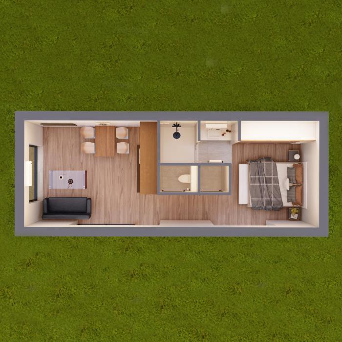 Ernesto zorgwoning - Mobiele zorgwoning in de tuin - Bovenaanzicht Maximo